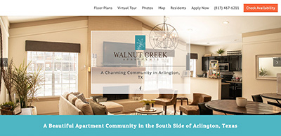 Nectar apartment website design